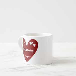Taza De Espresso Los mejores regalos de Gammie del corazón rojo