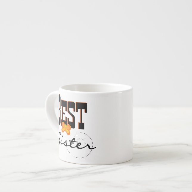 Taza De Espresso Los mejores regalos de mariposas de las hermanas (Izquierda)