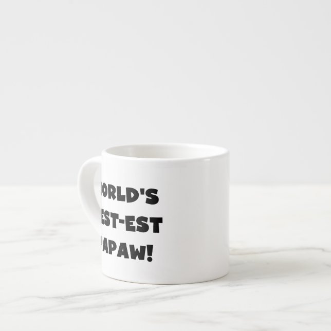 Taza De Espresso Los mejores regalos de papel del mundo del texto n (Izquierda)