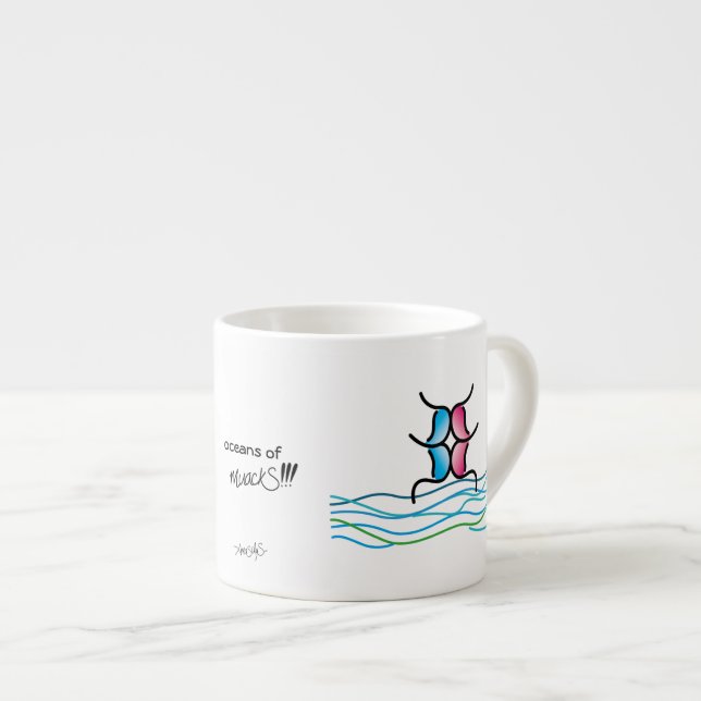 Taza De Espresso los océanos de muackS!!! W/M (Derecha)