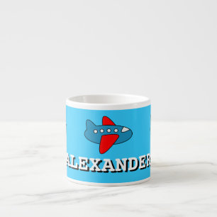 Taza De Espresso Los pequeños niños asaltan el avión personaliza
