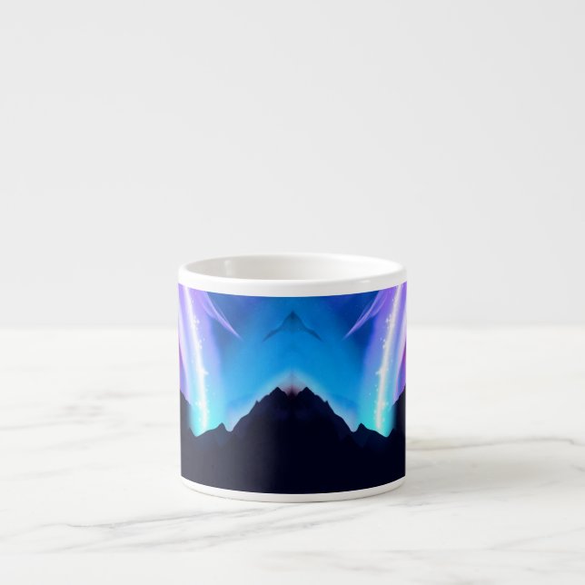 Taza De Espresso Luces boreales (Frente)