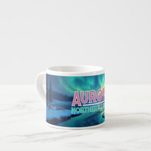 Taza De Espresso Luces del Norte Aurora Boreal