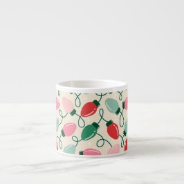 Taza De Espresso Luces Retro Glow