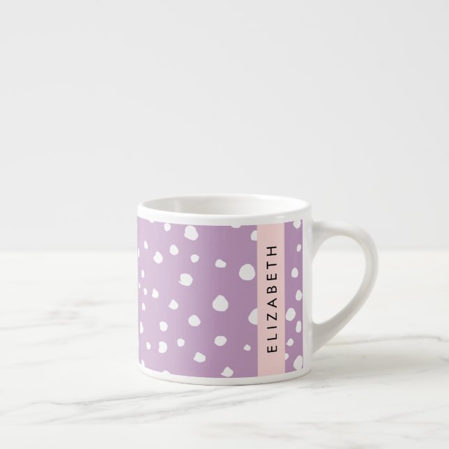 Taza De Espresso Lugares de Dalmacia Lilac, puntos de Dalmacia, tu  (Derecha)