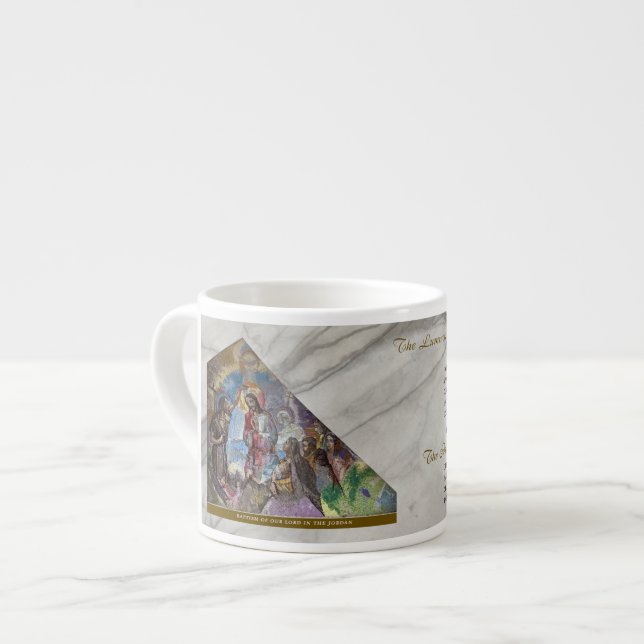 Taza De Espresso Luminous Rosary  Mysteries #1: Baptism of Jesus (Izquierda)