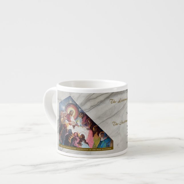 Taza De Espresso Luminous Rosary Mysteries Item #5: Last Supper (Izquierda)