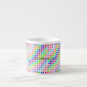 Taza De Espresso lunares multicolores Thunder_Cove