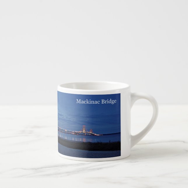 Taza De Espresso Mackinac Bridge dusk espresso mug (Derecha)