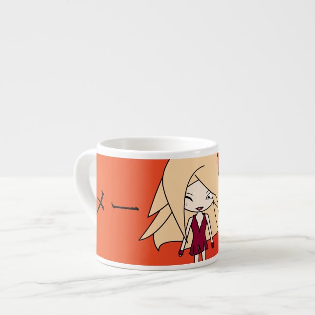 Taza De Espresso Mae Li Espresso Kop Actie (Izquierda)