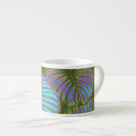 Taza De Espresso Magenta exuberante tropical deja espresso mug