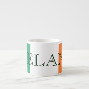 Taza De Espresso Magnífico irlandés de bandera irlandesa