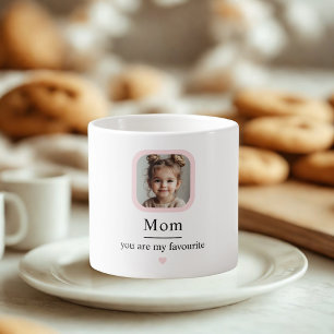 Taza De Espresso Mamá personalizado con regalo fotográfico para niñ