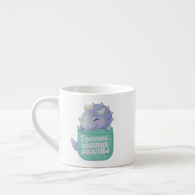 Taza De Espresso Mamasauro Roarsome (Izquierda)