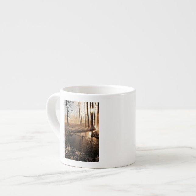 Taza De Espresso Mañana escarchada de Yellowstone (Izquierda)