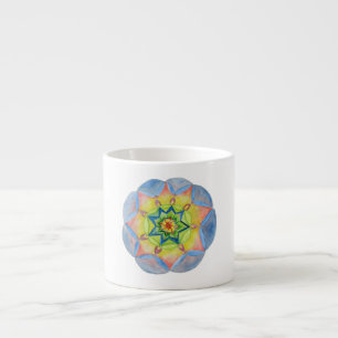 Taza De Espresso Mandala acuarela buenos días Mug