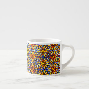 Taza De Espresso Mandala de Piedra del Sol Celestial