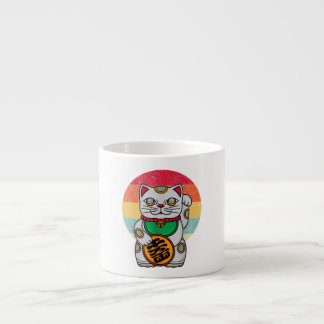 Taza De Espresso Maneki Neko Kawaii Koban Feng