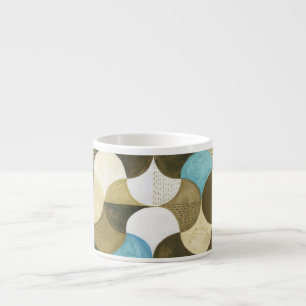 Taza De Espresso Mano de acuarela abstracta dibujada
