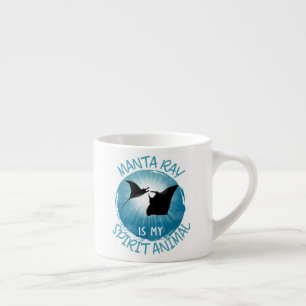 Taza De Espresso Manta Ray es mi animal espiritual