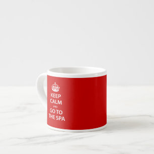 Taza De Espresso Mantenga la calma y vaya al spa