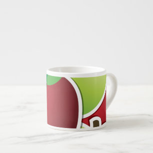 Taza De Espresso Manzanas fundidas y mezcladas