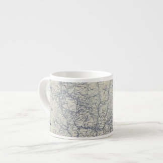 Taza De Espresso Mapa auto 2 de los rastros del funcionario 1925 de