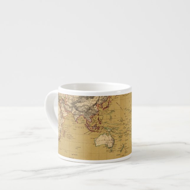 Taza De Espresso Mapa continental (Izquierda)