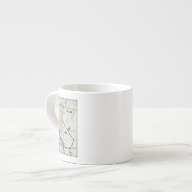 Taza De Espresso Mapa de California (Izquierda)
