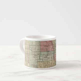Taza De Espresso Mapa de Chicago de Mitchell
