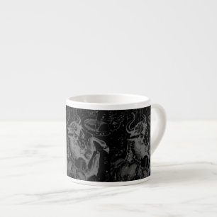 Taza De Espresso Mapa de Constelación de Taurus Hevelius 1690 en ne
