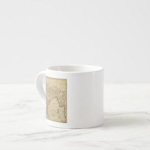 Taza De Espresso Mapa de Hindostan o de la India