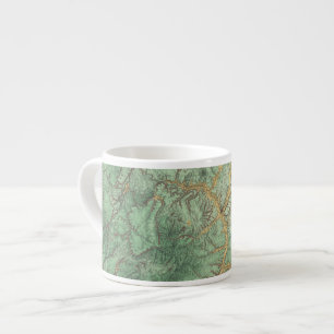 Taza De Espresso Mapa de la clasificación de tierra de New México