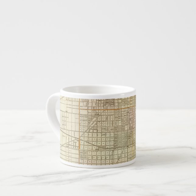 Taza De Espresso Mapa de la guía de Blanchard de Chicago (Izquierda)