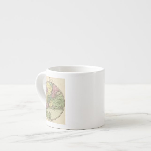 Taza De Espresso Mapa de la Nueva York (Izquierda)