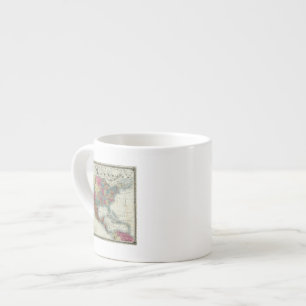 Taza De Espresso Mapa de los Estados Unidos, Canadá, México