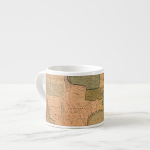 Taza De Espresso Mapa de los Estados Unidos con George Washington