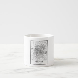Taza De Espresso Mapa de Memphis