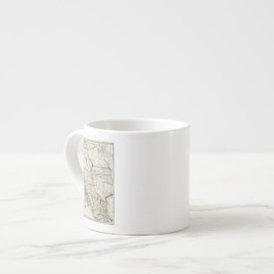 Taza De Espresso Mapa de México y de California
