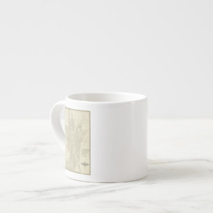 Taza De Espresso Mapa de Milwaukee