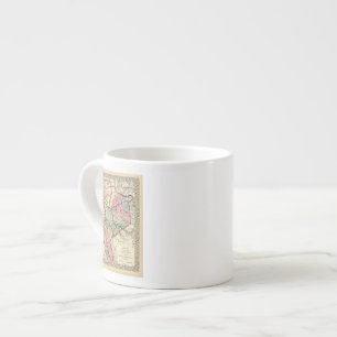 Taza De Espresso Mapa de Putnam, Kanawha, condados de Boone