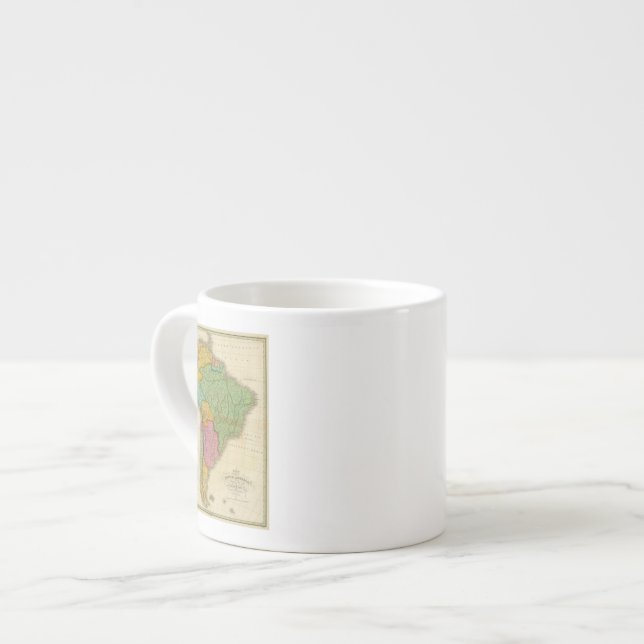 Taza De Espresso Mapa de Suramérica 4 (Izquierda)