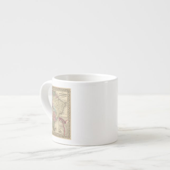 Taza De Espresso Mapa de Suramérica de Mitchell (Izquierda)