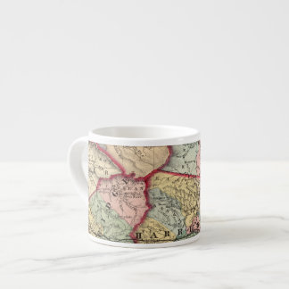 Taza De Espresso Mapa de Winfield, Virginia Occidental