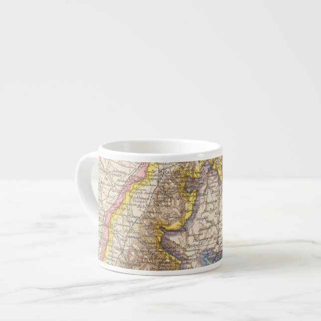 Taza De Espresso Mapa del atlas de Baden Alemania (Izquierda)