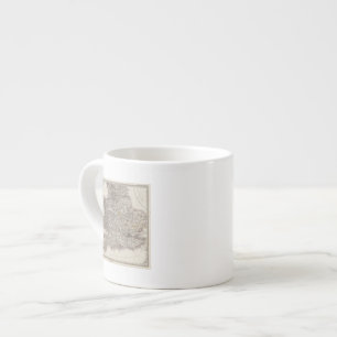 Taza De Espresso Mapa del atlas de Inglaterra