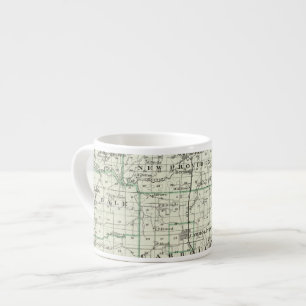 Taza De Espresso Mapa del condado de Green y de Carrollton