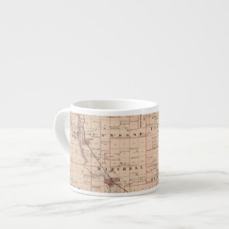 Taza De Espresso Mapa del condado de Mitchell, estado de Iowa
