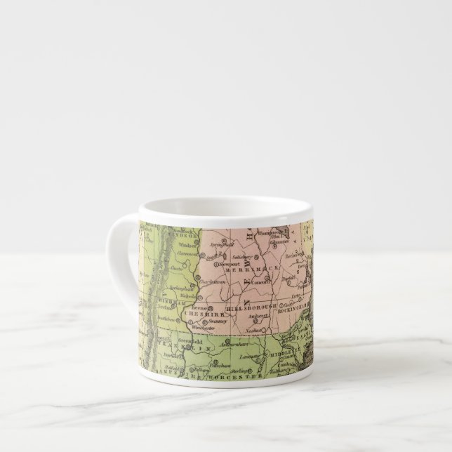 Taza De Espresso Mapa del este de Olney de los estados (Izquierda)
