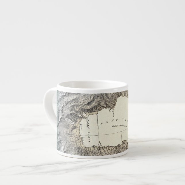 Taza De Espresso Mapa del lago Tahoe (Izquierda)